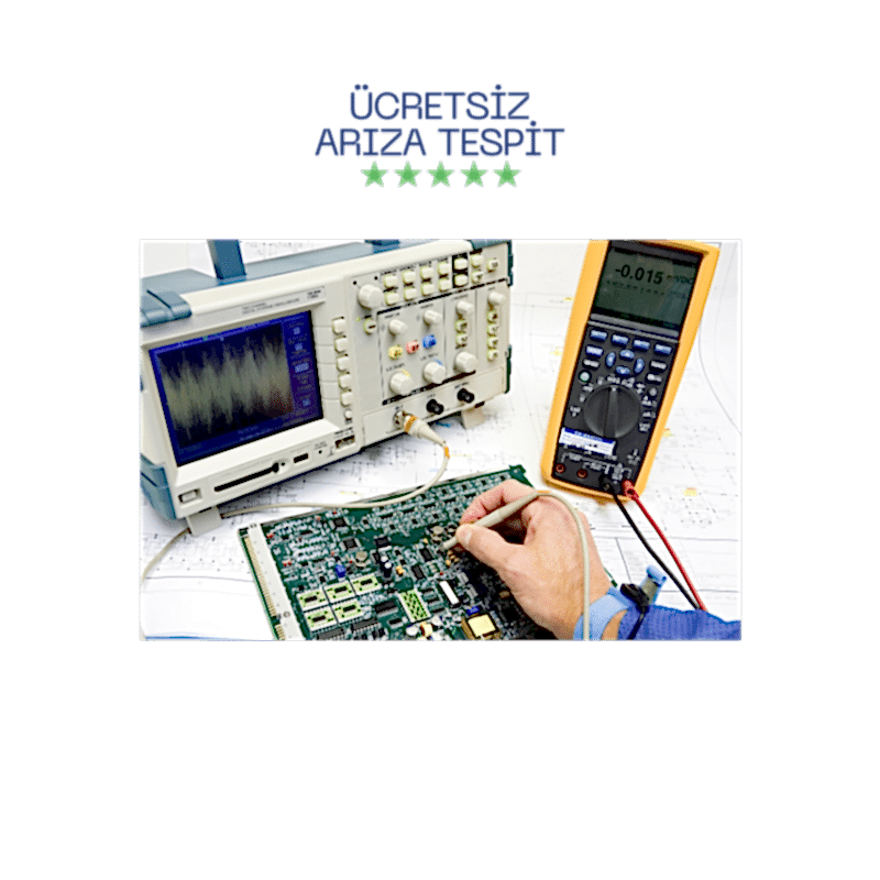 Ücretsiz cep telefonu arıza tespiti yapan teknisyen ve test cihazları